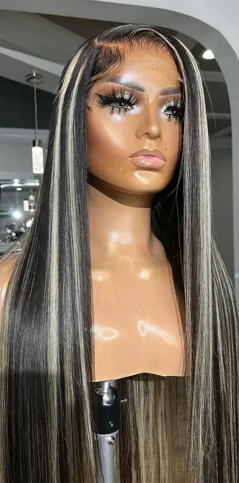 Oreo 613 Highlight 13x4 Lace Frontal Wig Pre Plucked