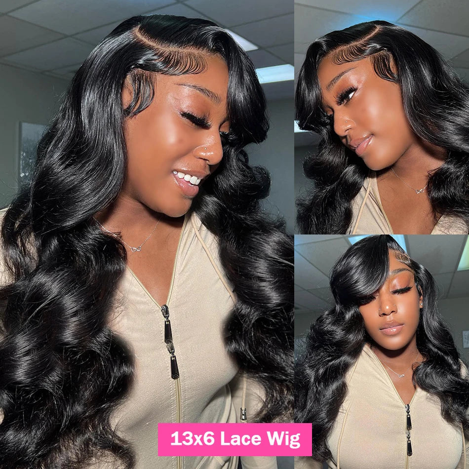 Brazilian Body Wave Pre-Plucked Transparent Lace Front Wigs