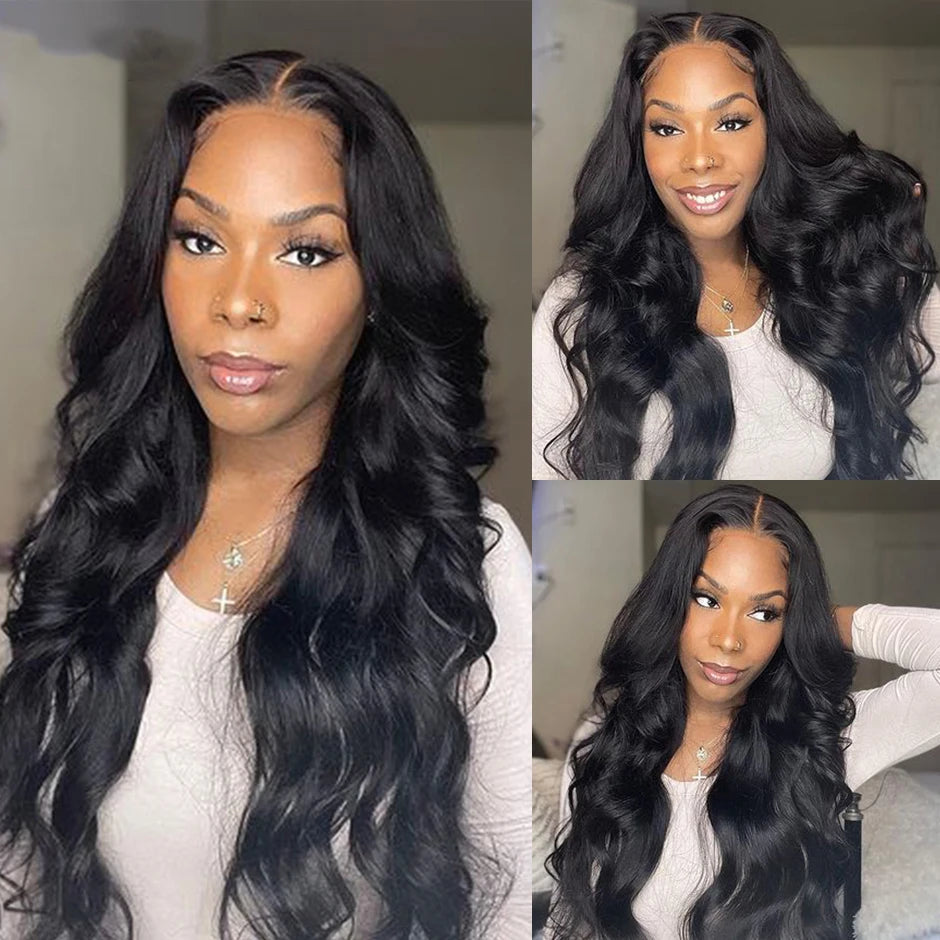 Brazilian Body Wave HD 6x4 Swiss Lace Closure Glueless Human Hair Wig