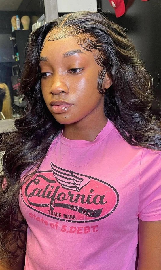 Brazilian Body Wave Transparent Swiss Lace Wigs