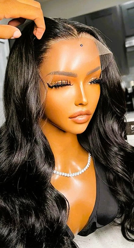 Brazilian Body Wave Transparent Swiss Lace Wigs